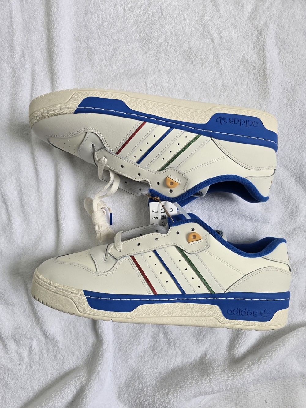 Adidas Rivalry Low Paris Olympics Cloud White/Better Scarlet Blue ji0866 Size 12
